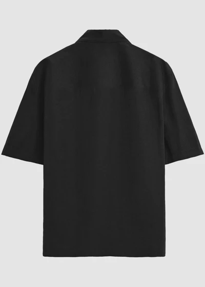 Black Oversized Shirt - Back View