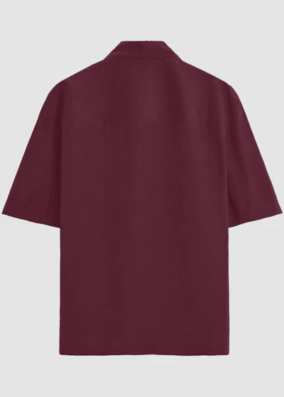Maroon Oversized Shirt - Back View