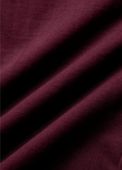 Maroon Oversized Shirt - Fabric texture close-up