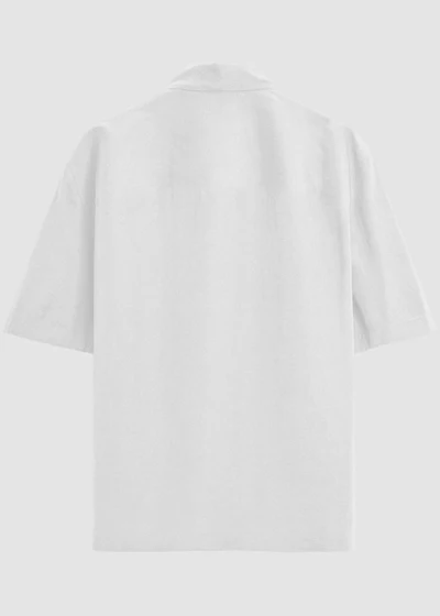 White Oversized Shirt - Back View