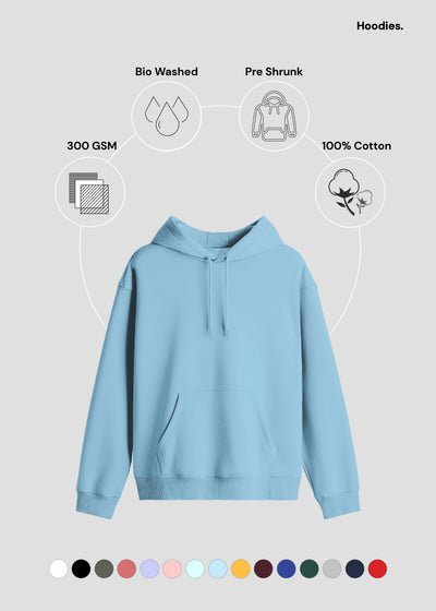 Hoodie - Baby Blue