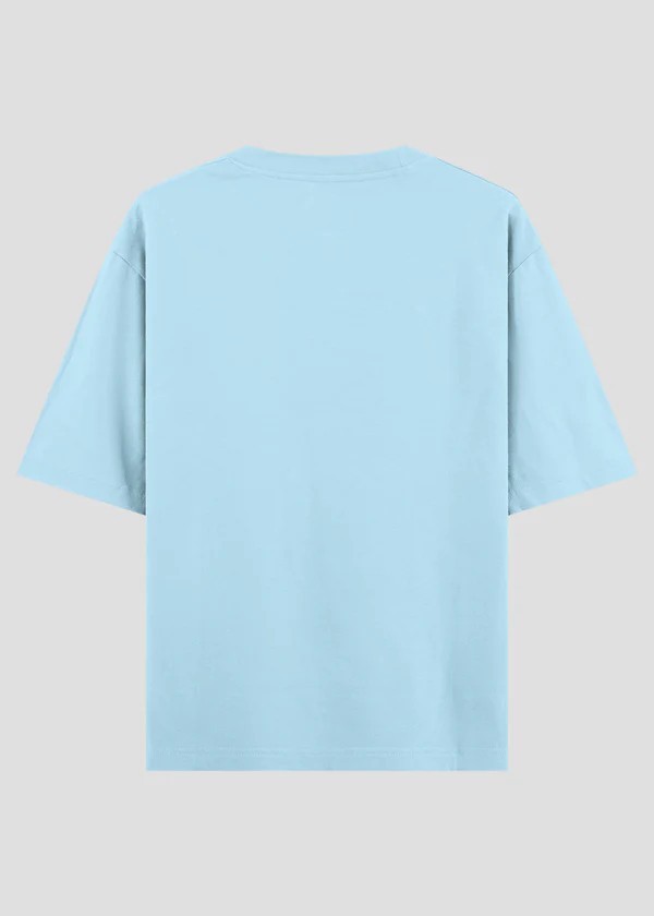 Baby Blue Oversized T-Shirt - Back View