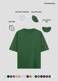 Bottle Green Oversized T-Shirt - Feature Infographic