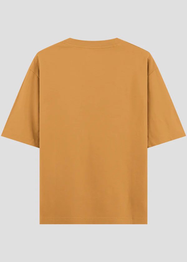 Golden Yellow Oversized T-Shirt - Back View