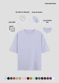 Lavender Oversized T-Shirt - Feature Infographic