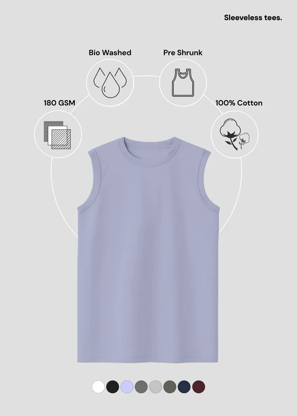Sleeveless Tee - Lavender