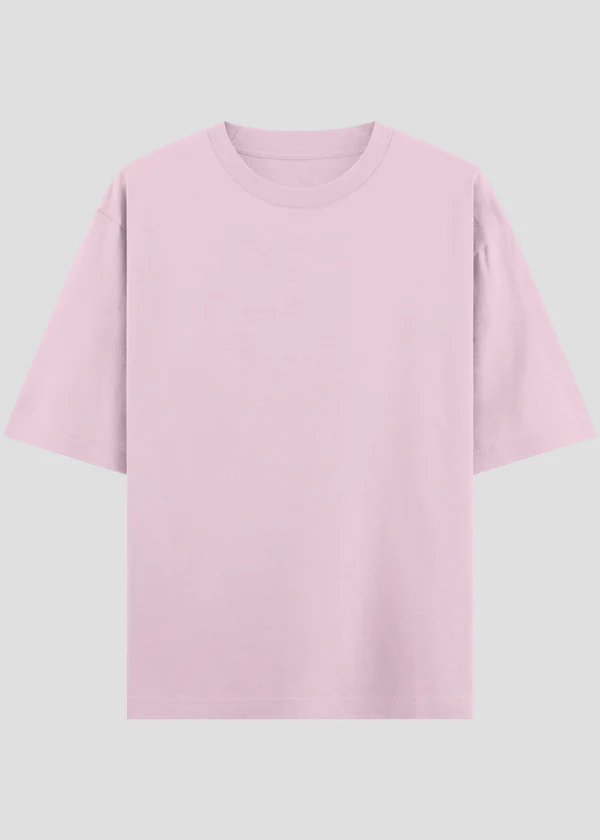 Light Pink Oversized T-Shirt - Front View