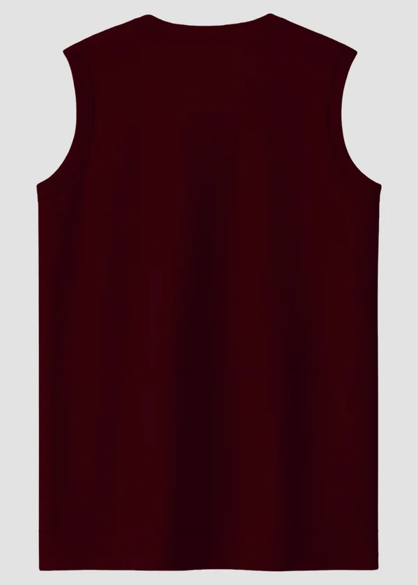 Sleeveless Tee - Maroon