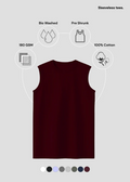 Sleeveless Tee - Maroon
