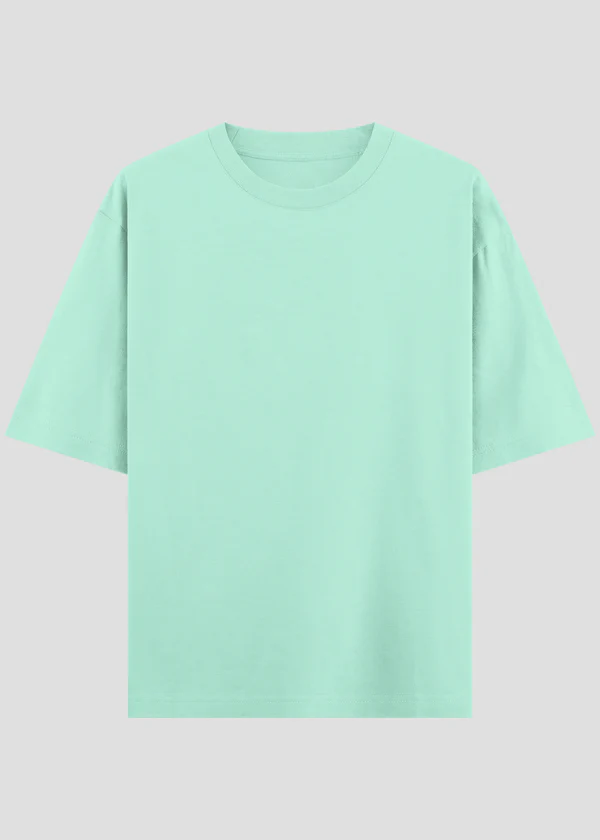 Mint Green Oversized T-Shirt - Front View