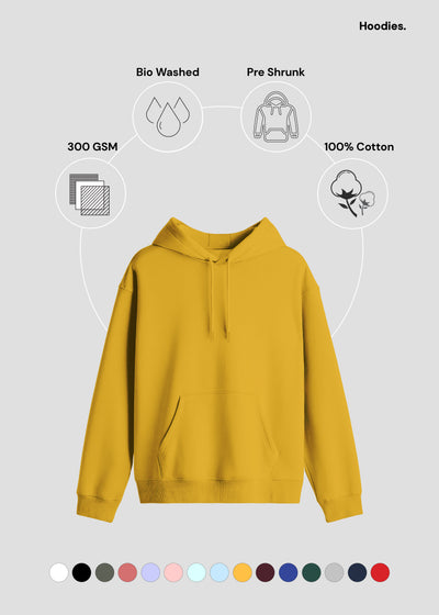 Hoodie - Mustard Yellow