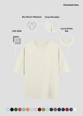 Off White Oversized T-Shirt - Feature Infographic