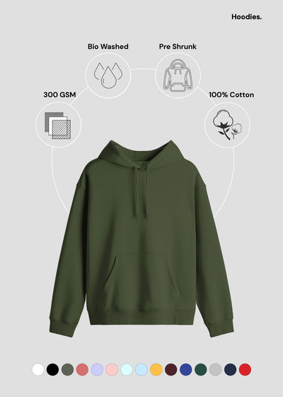 Hoodie - Olive Green