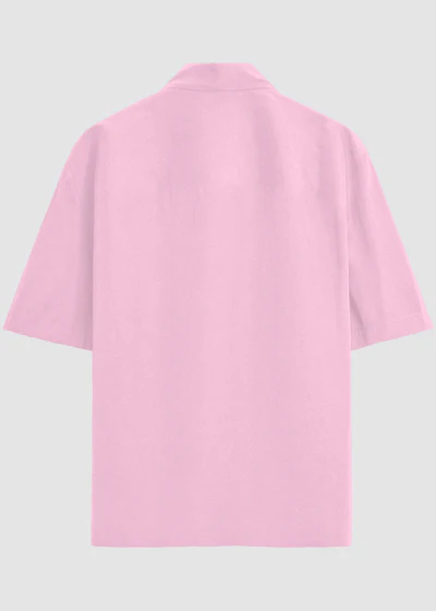 Light Pink Oversized Shirt - Back View