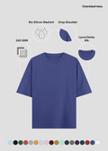 Royal Blue Oversized T-Shirt - Feature Infographic
