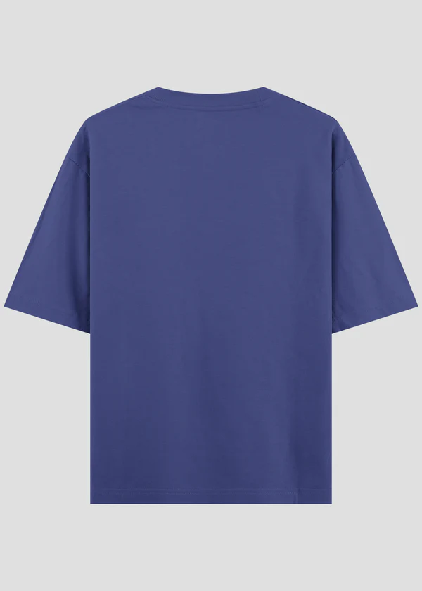 Royal Blue Oversized T-Shirt - Back View