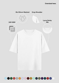 White Oversized T-Shirt - Feature Infographic