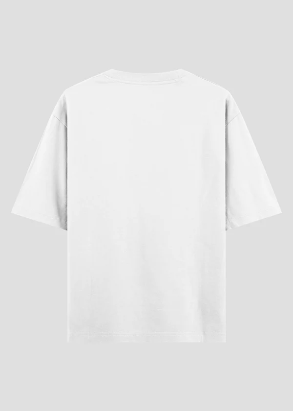 White Oversized T-Shirt - Back View