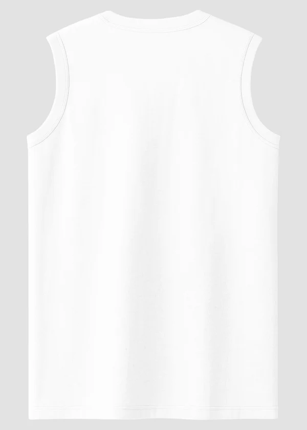 Sleeveless Tee - White
