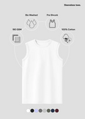 Sleeveless Tee - White
