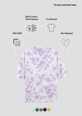 Lavender Tie Dye Oversized T-Shirt - Feature Infographic